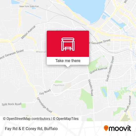 Fay Rd & E Corey Rd map