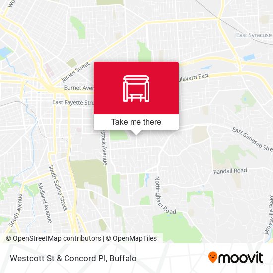 Westcott St & Concord Pl map