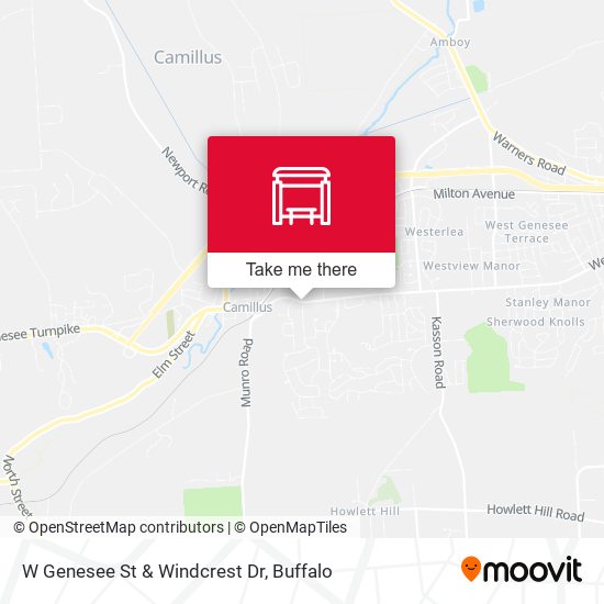 Mapa de W Genesee St & Windcrest Dr