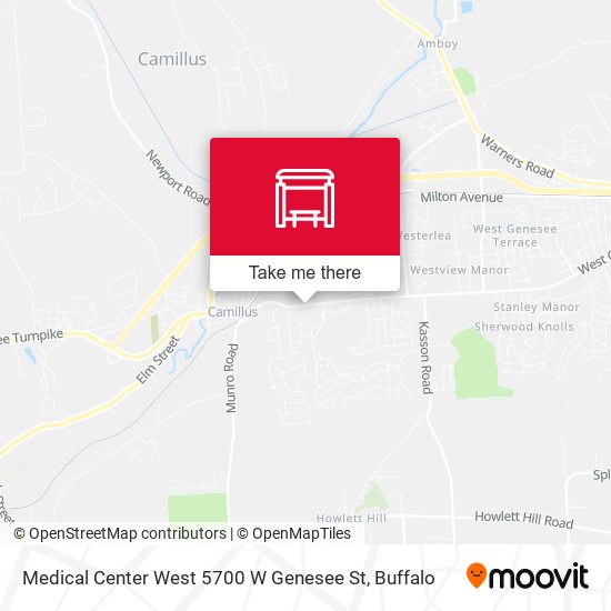 Mapa de Medical Center West 5700 W Genesee St
