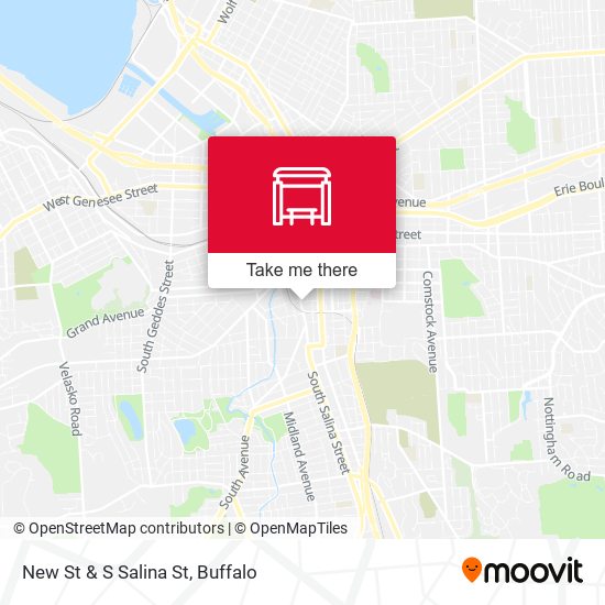 Mapa de New St & S Salina St