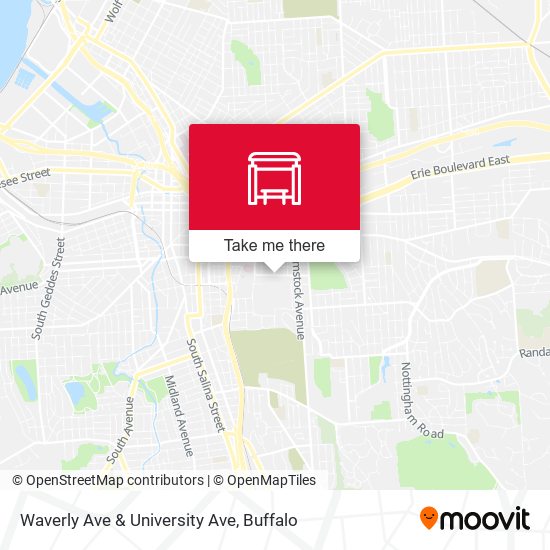 Mapa de Waverly Ave & University Ave