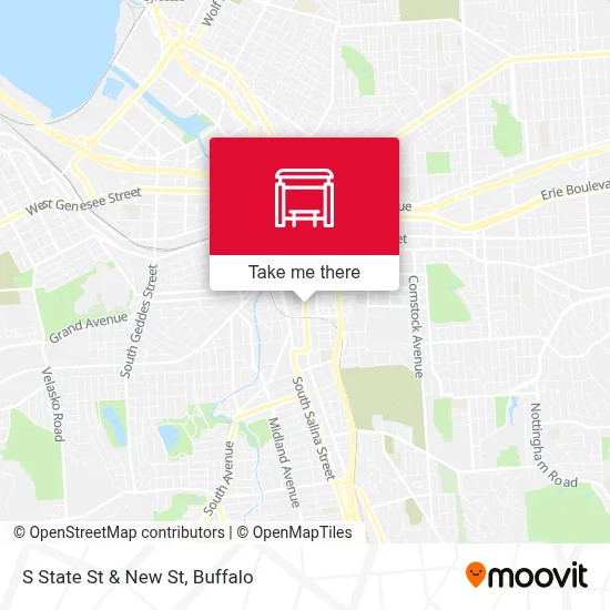 S State St & New St map