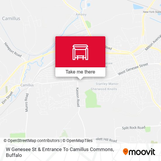 Mapa de W Genesee St & Entrance To Camillus Commons