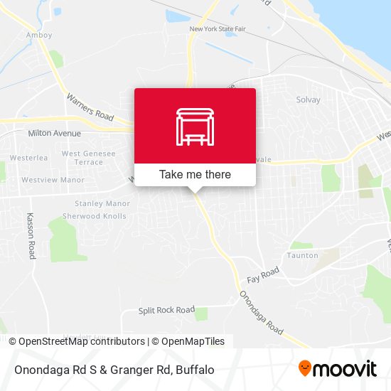 Onondaga Rd S & Granger Rd map