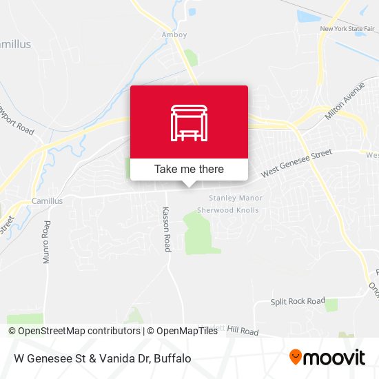 W Genesee St & Vanida Dr map