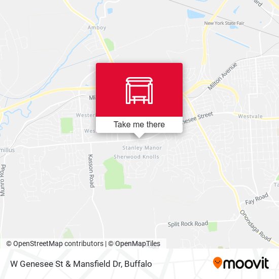 W Genesee St & Mansfield Dr map