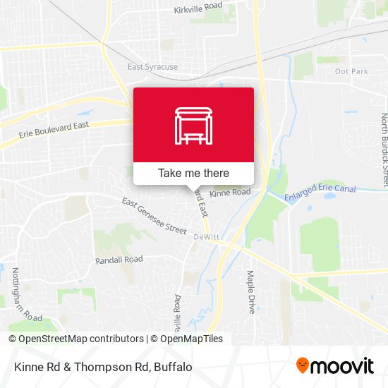 Kinne Rd & Thompson Rd map