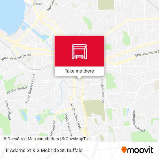 Mapa de E Adams St & S Mcbride St