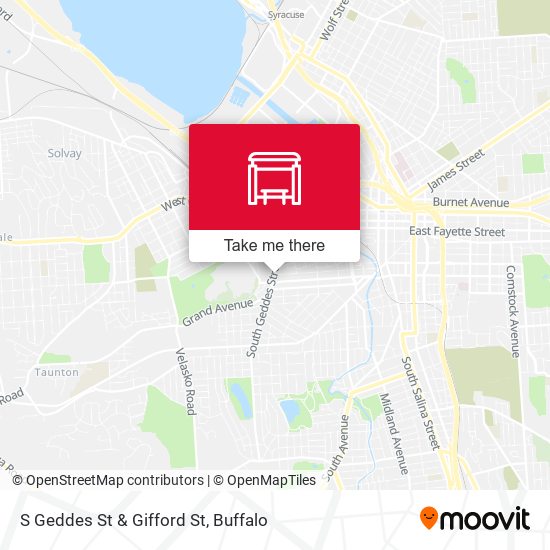 S Geddes St & Gifford St map