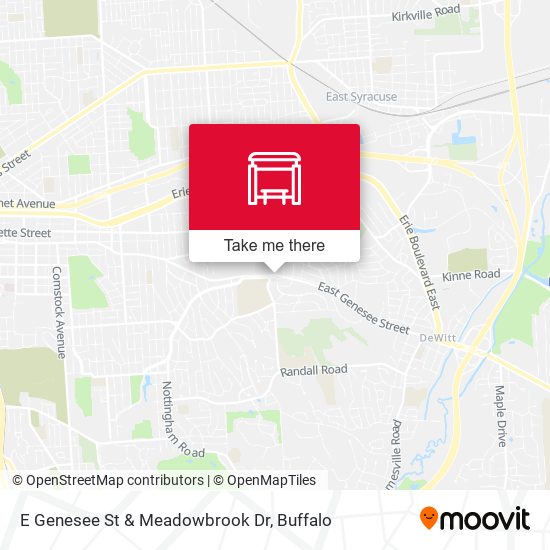 E Genesee St & Meadowbrook Dr map