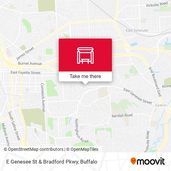 E Genesee St & Bradford Pkwy map