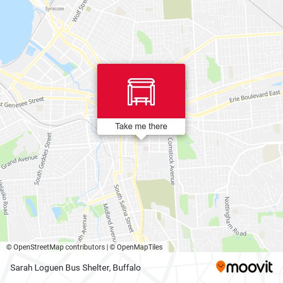 Sarah Loguen Bus Shelter map