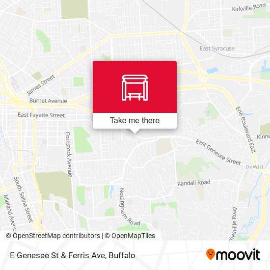 E Genesee St & Ferris Ave map