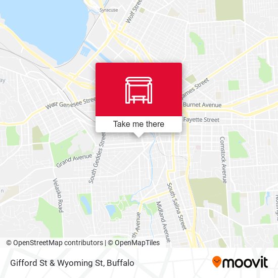 Gifford St & Wyoming St map
