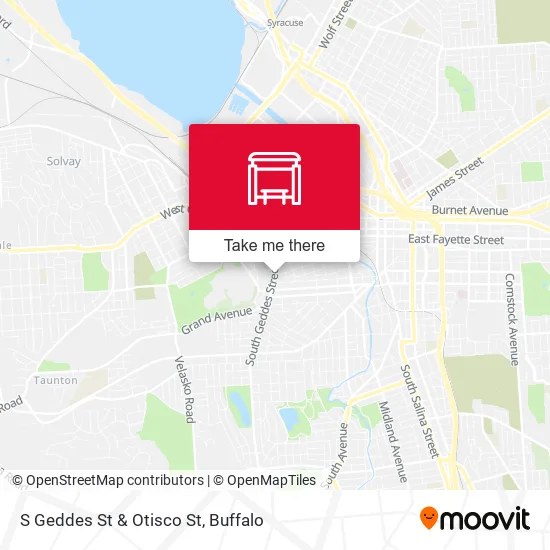 S Geddes St & Otisco St map