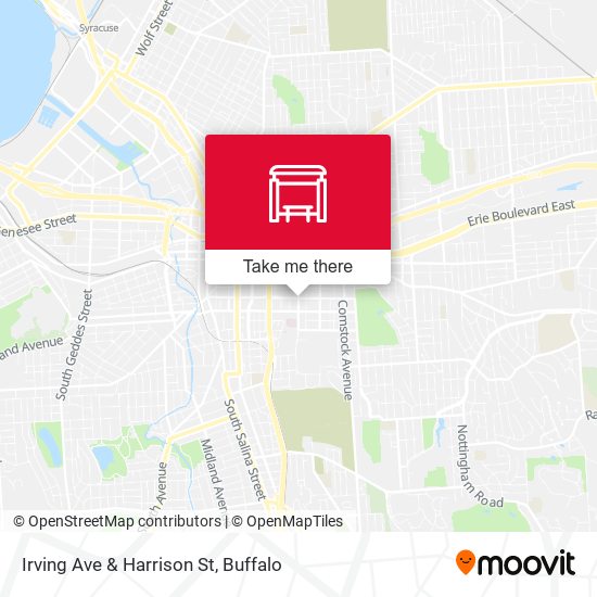 Mapa de Irving Ave & Harrison St