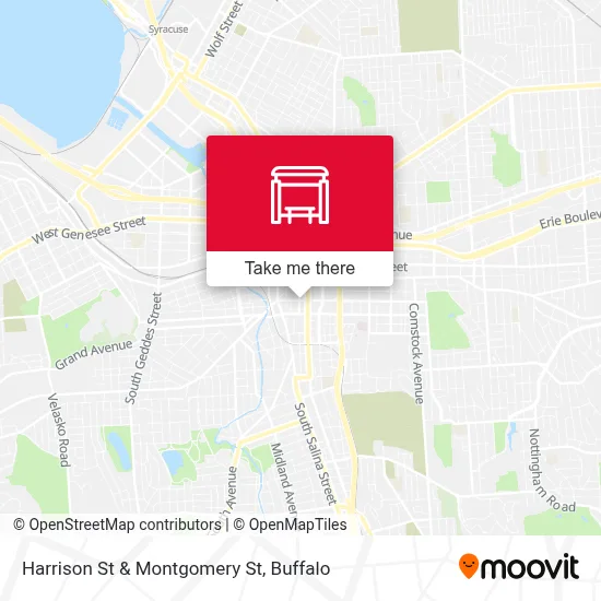 Harrison St & Montgomery St map