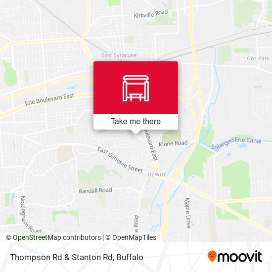 Thompson Rd & Stanton Rd map