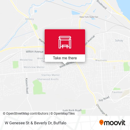 Mapa de W Genesee St & Beverly Dr