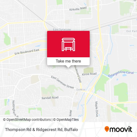 Thompson Rd & Ridgecrest Rd map