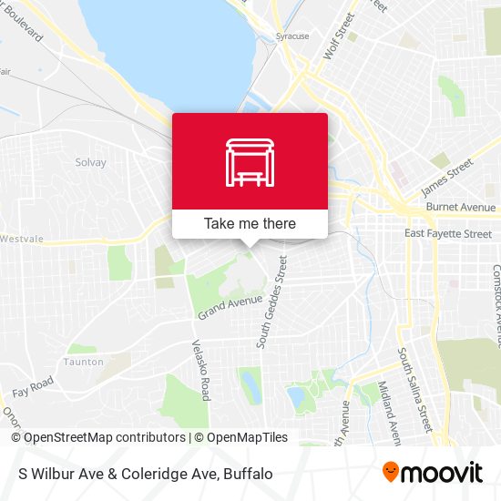 S Wilbur Ave & Coleridge Ave map