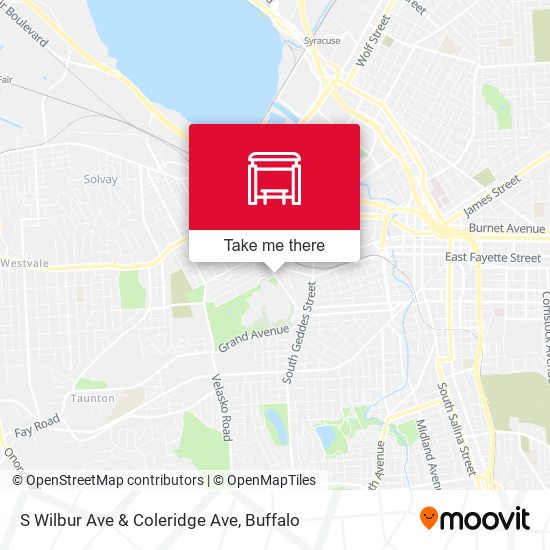 S Wilbur Ave & Coleridge Ave map