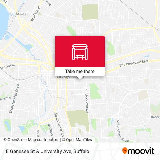 Mapa de E Genesee St & University Ave