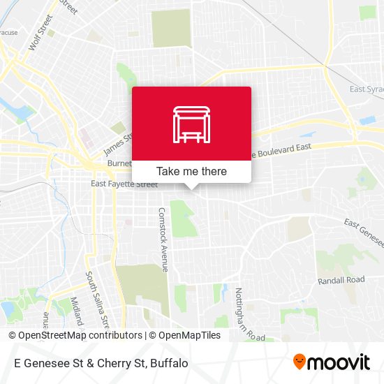 Mapa de E Genesee St & Cherry St