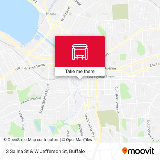S Salina St & W Jefferson St map
