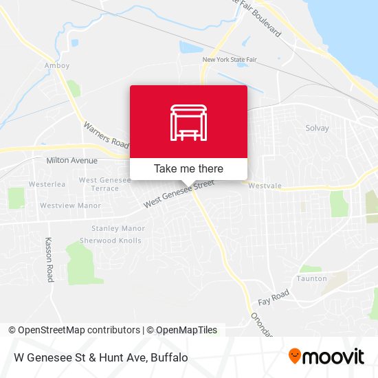 Mapa de W Genesee St & Hunt Ave