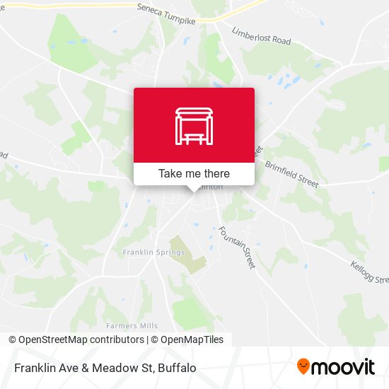 Franklin Ave & Meadow St map