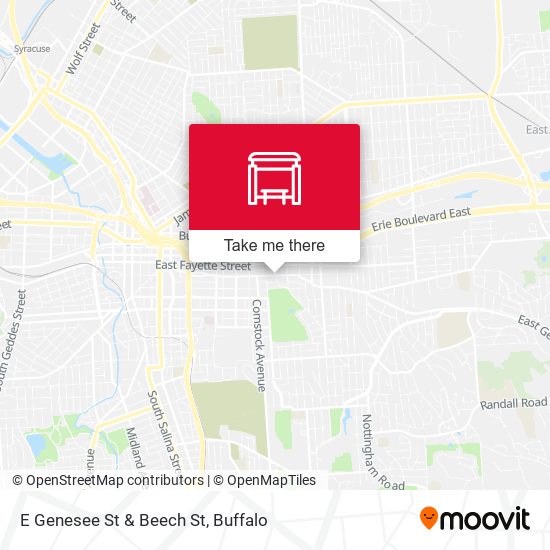 Mapa de E Genesee St & Beech St