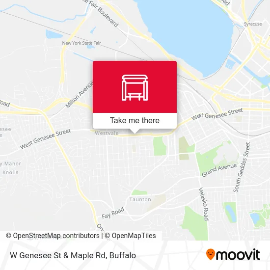 W Genesee St & Maple Rd map