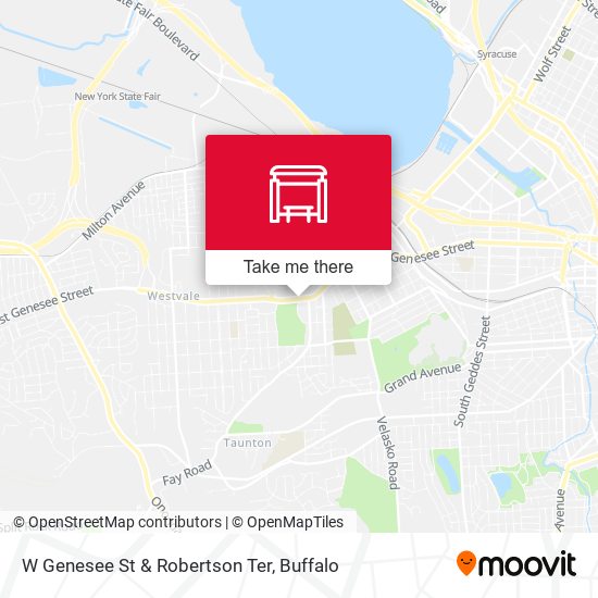 W Genesee St & Robertson Ter map
