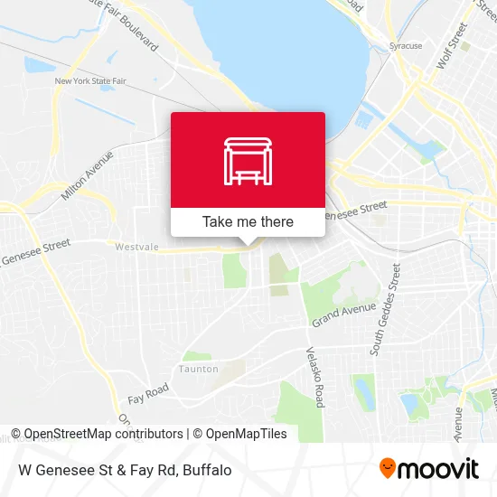 W Genesee St & Fay Rd map
