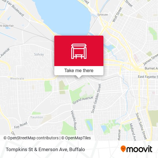 Tompkins St & Emerson Ave map