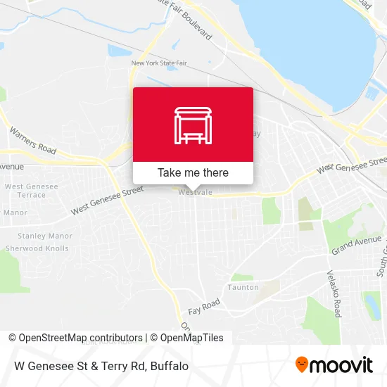 W Genesee St & Terry Rd map