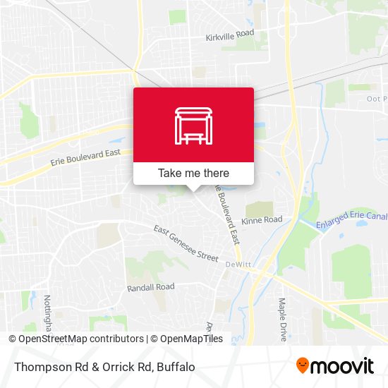 Thompson Rd & Orrick Rd map