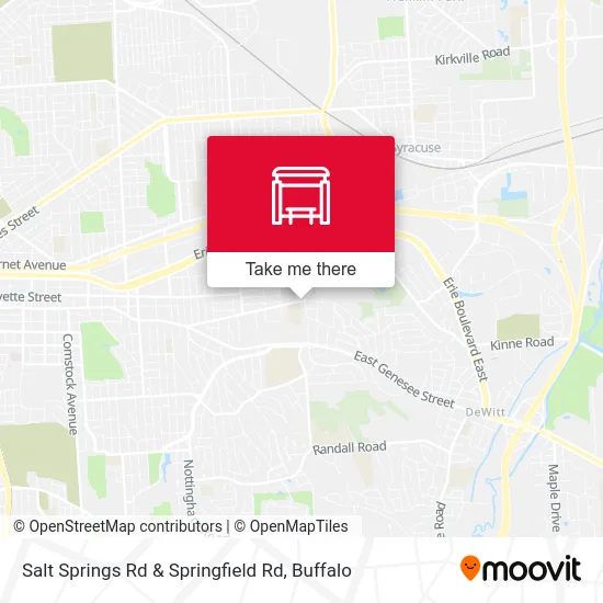 Salt Springs Rd & Springfield  Rd map