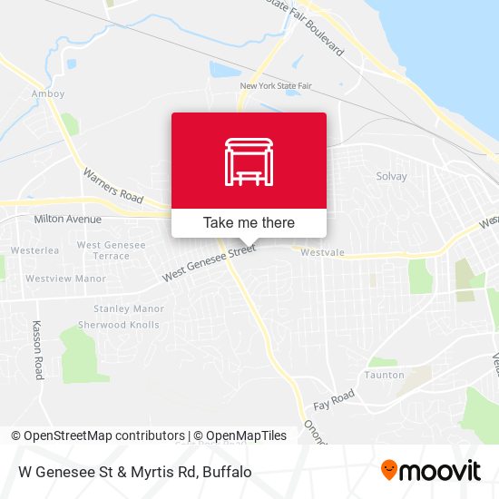 W Genesee St & Myrtis Rd map