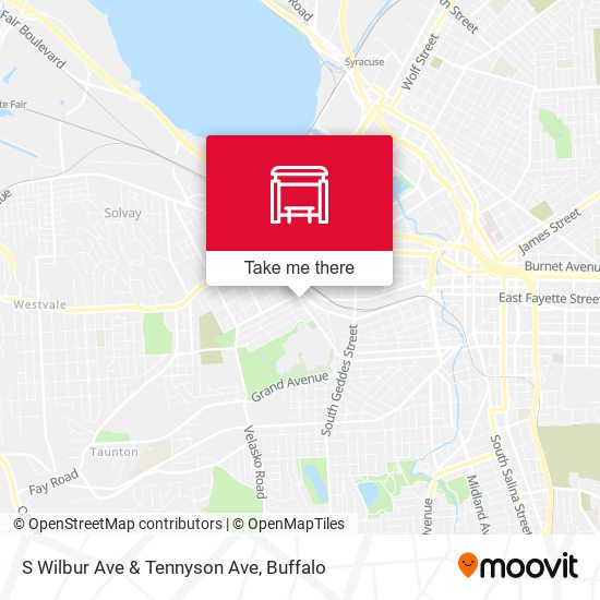 S Wilbur Ave & Tennyson Ave map