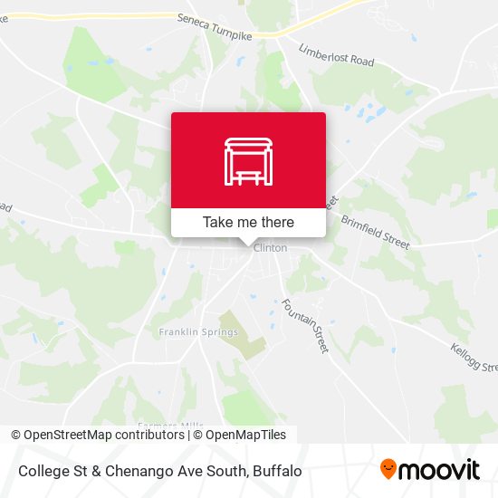College St & Chenango Ave South map