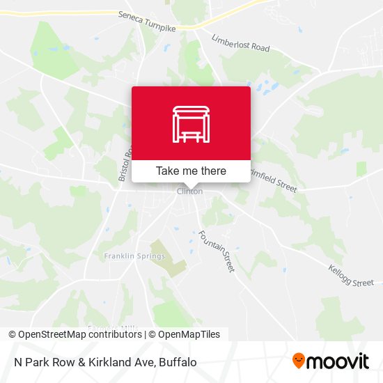 N Park Row & Kirkland Ave map