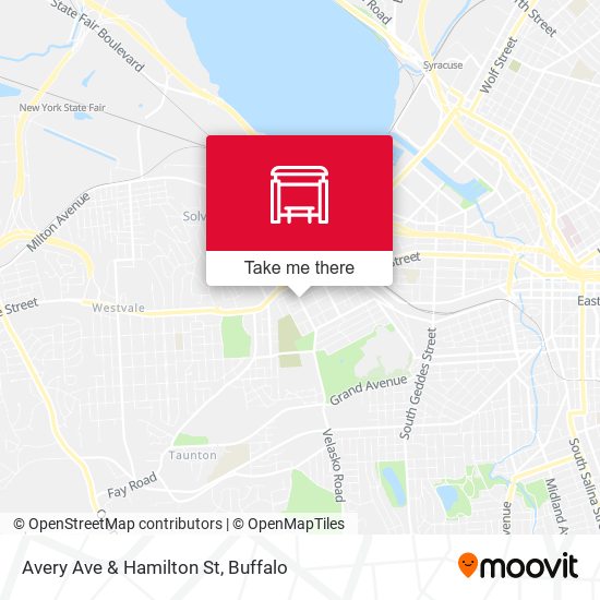 Avery Ave & Hamilton St map