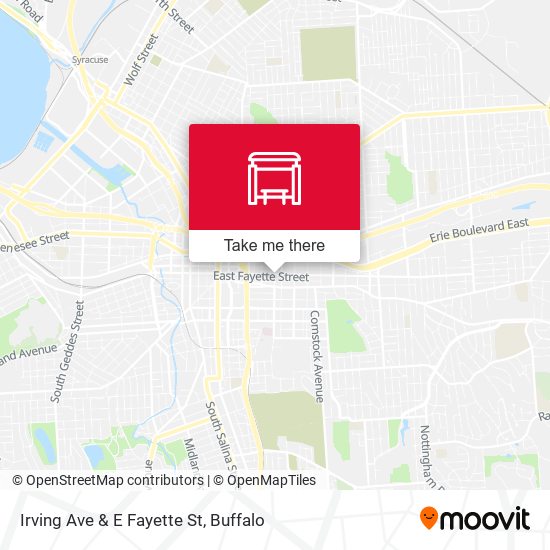 Irving Ave & E Fayette St map