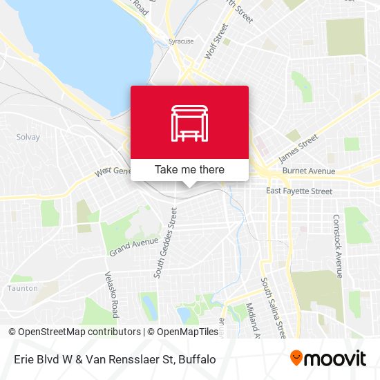 Erie Blvd W & Van Rensslaer St map