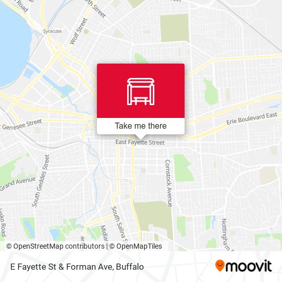 Mapa de E Fayette St & Forman Ave