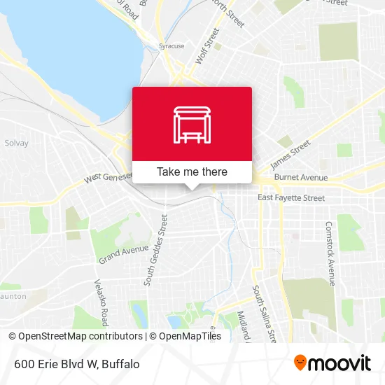600 Erie Blvd W map