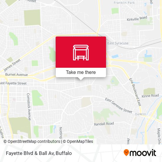 Fayette Blvd & Ball Av map